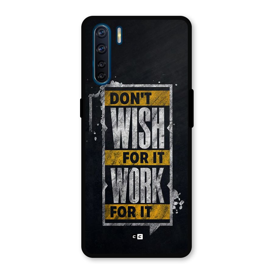 Wish Work Metal Back Case for Oppo F15
