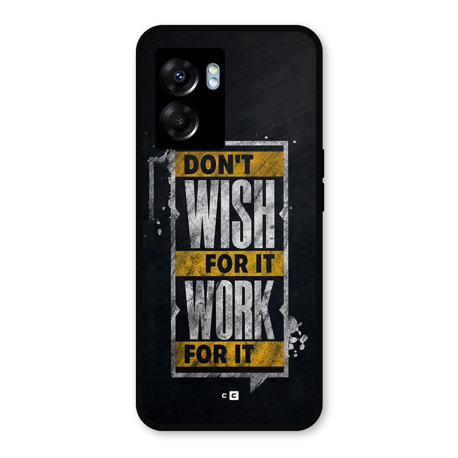 Wish Work Metal Back Case for Oppo K10 (5G)