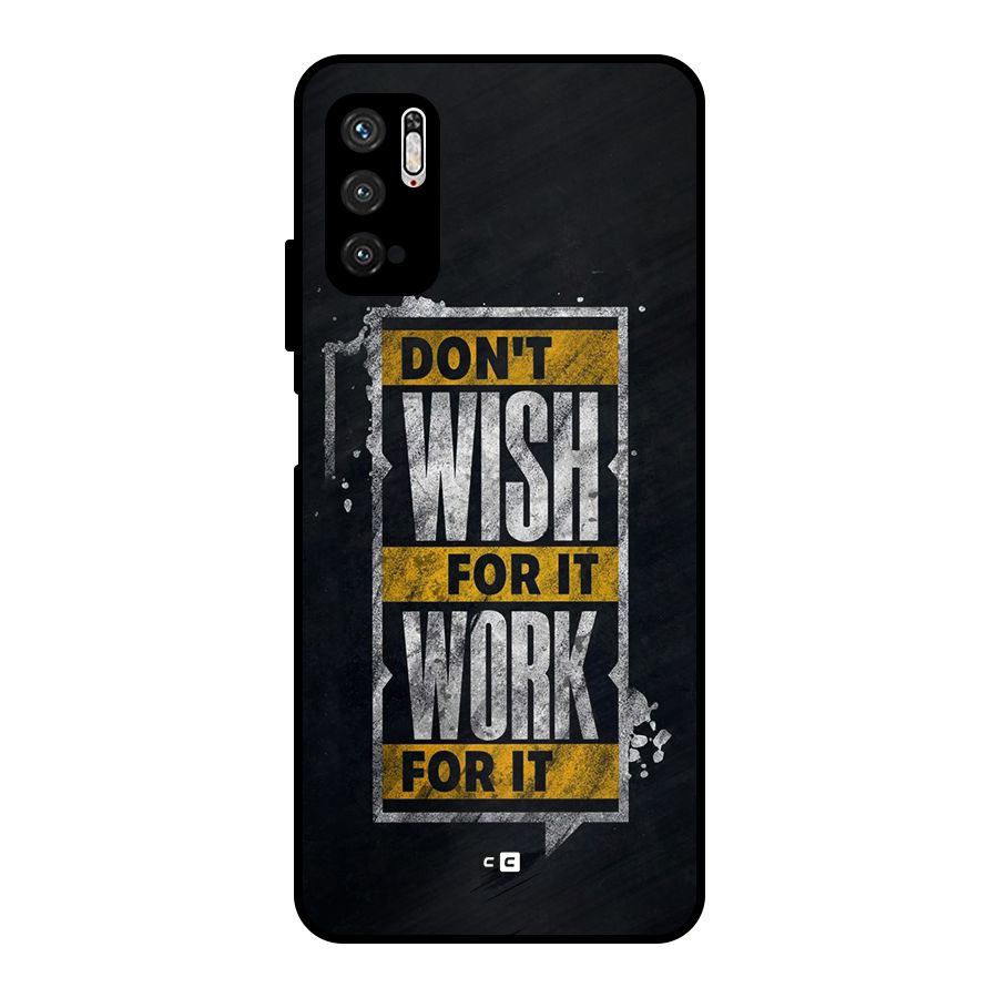 Wish Work Metal Back Case for Poco M3 Pro 5G