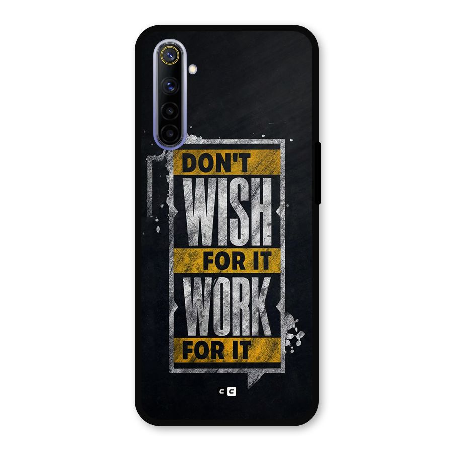 Wish Work Metal Back Case for Realme 6i