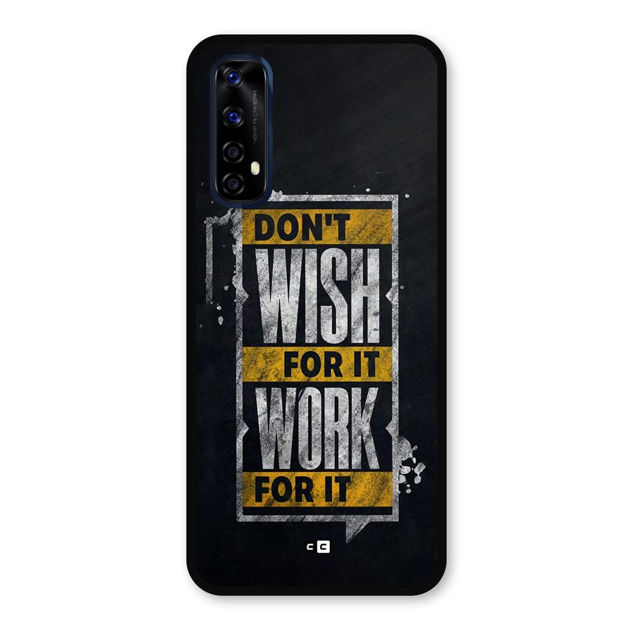 Wish Work Metal Back Case for Realme 7