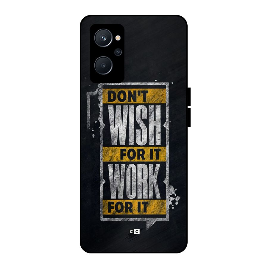 Wish Work Metal Back Case for Realme 9i 5G
