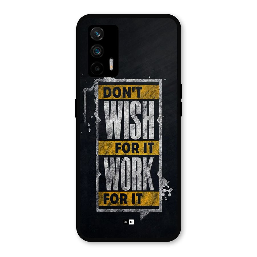 Wish Work Metal Back Case for Realme GT 5G