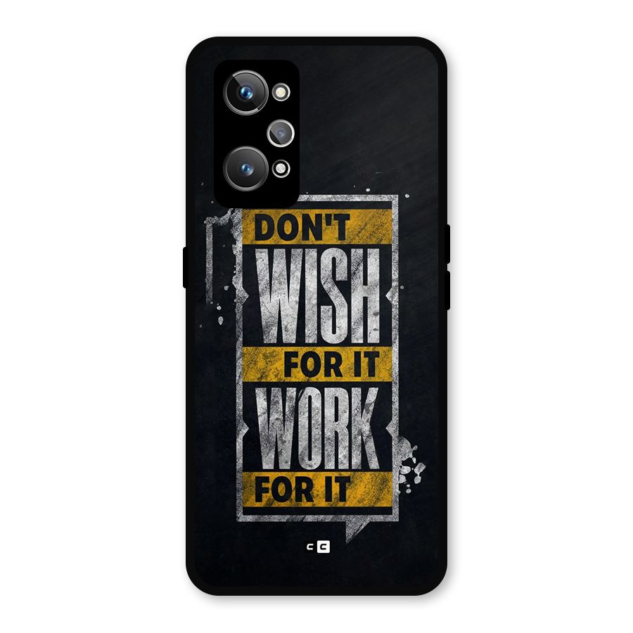 Wish Work Metal Back Case for Realme GT Neo 3T