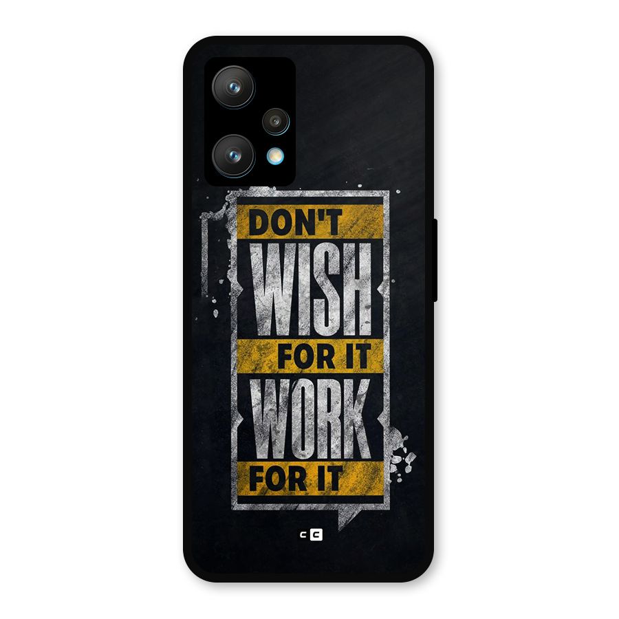 Wish Work Metal Back Case for Realme Narzo 50 Pro