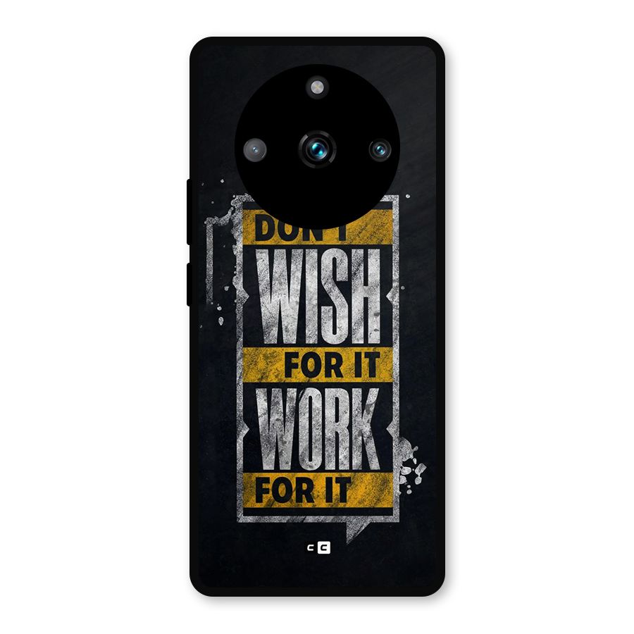 Wish Work Metal Back Case for Realme Narzo 60 Pro