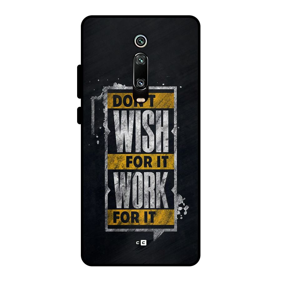 Wish Work Metal Back Case for Redmi K20 Pro