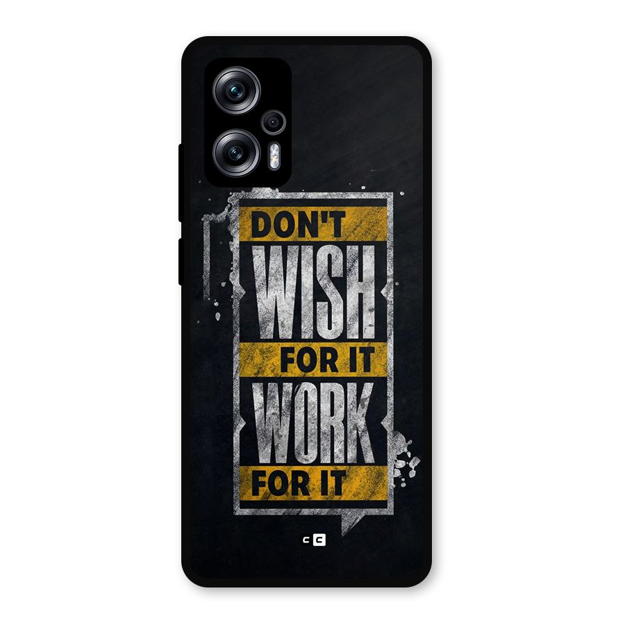 Wish Work Metal Back Case for Redmi K50i