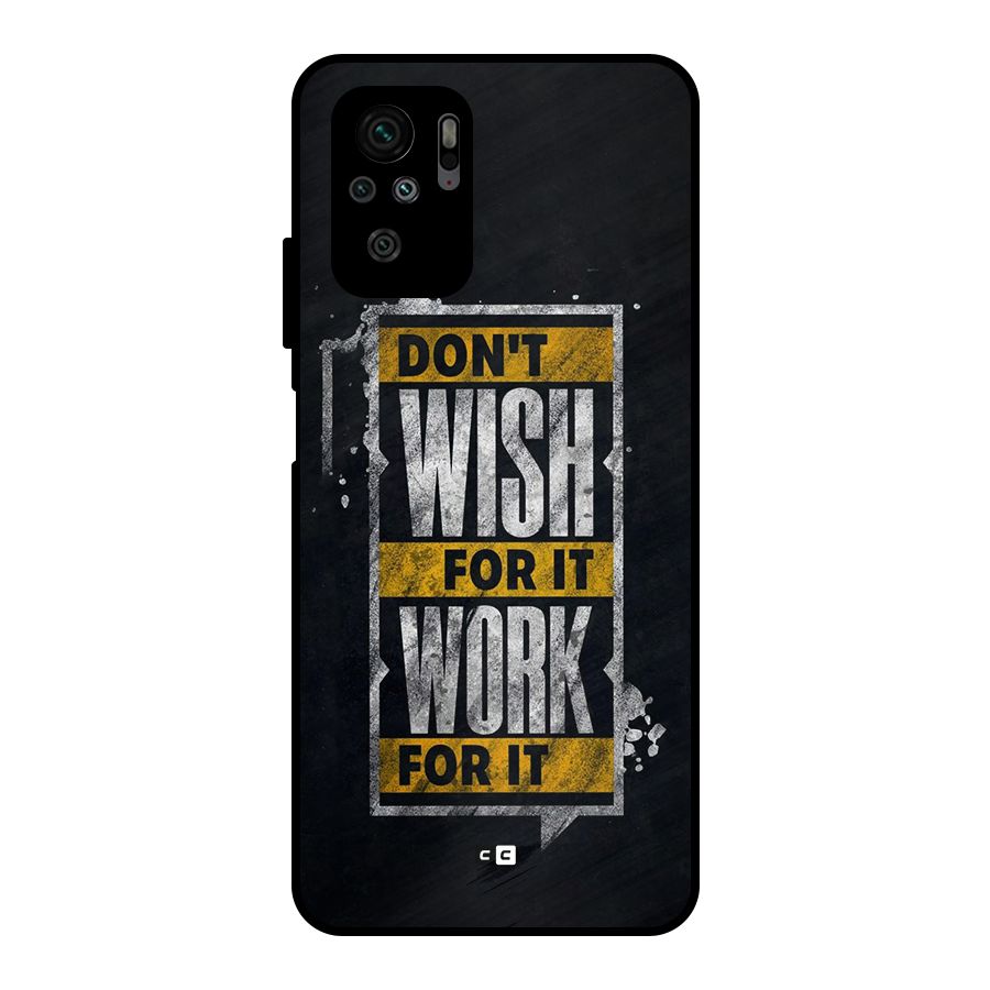 Wish Work Metal Back Case for Redmi Note 11 SE