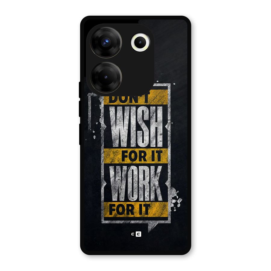 Wish Work Metal Back Case for Tecno Camon 20 Pro