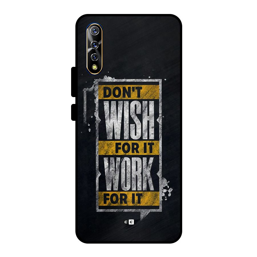 Wish Work Metal Back Case for Vivo S1
