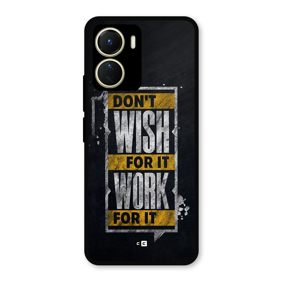 Wish Work Metal Back Case for Vivo T2x