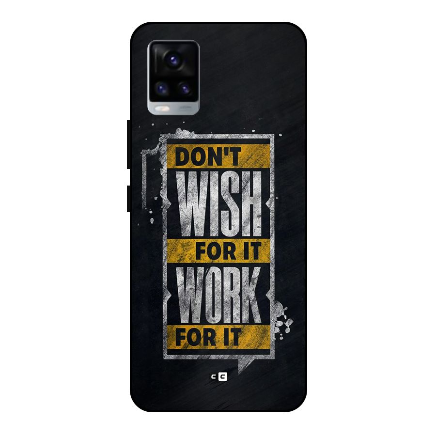 Wish Work Metal Back Case for Vivo V20 2021