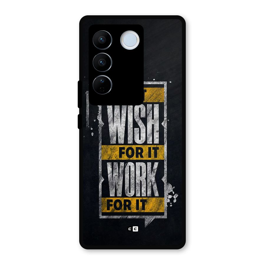 Wish Work Metal Back Case for Vivo V27