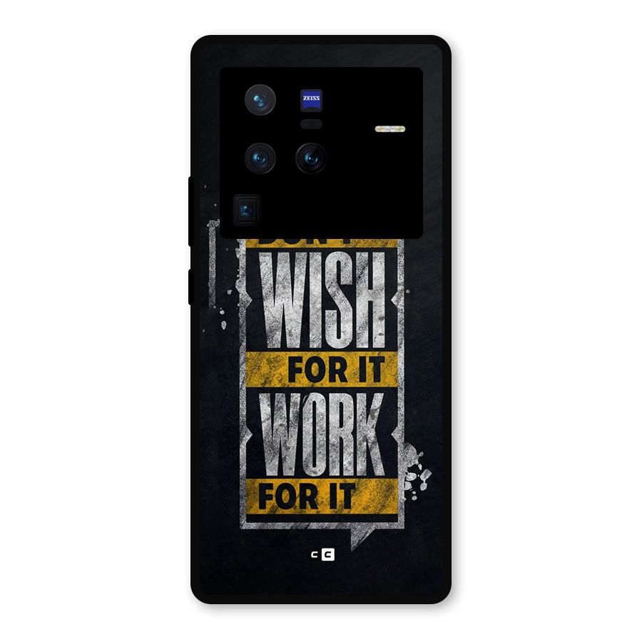 Wish Work Metal Back Case for Vivo X80 Pro