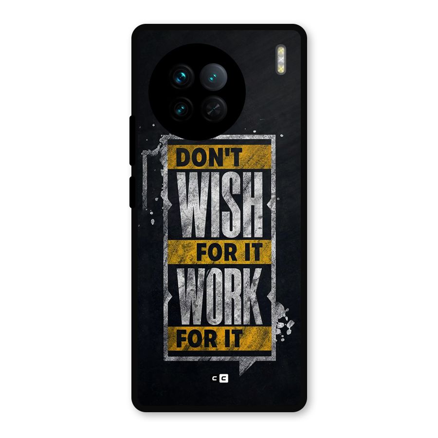 Wish Work Metal Back Case for Vivo X90