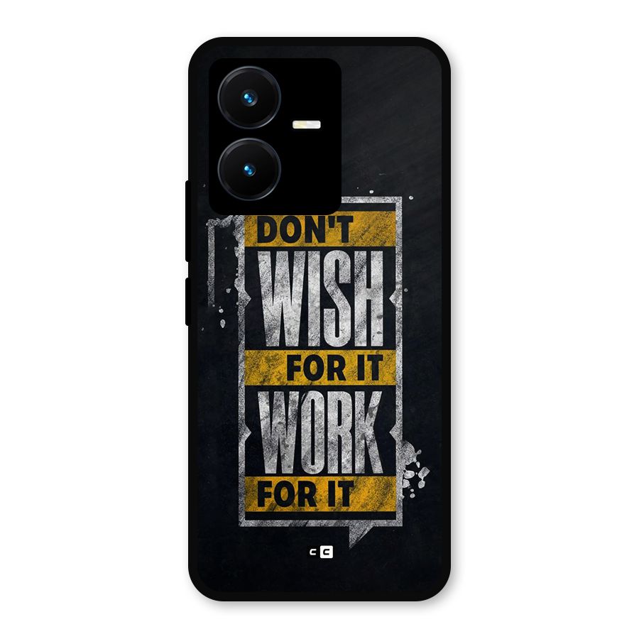 Wish Work Metal Back Case for Vivo Y22