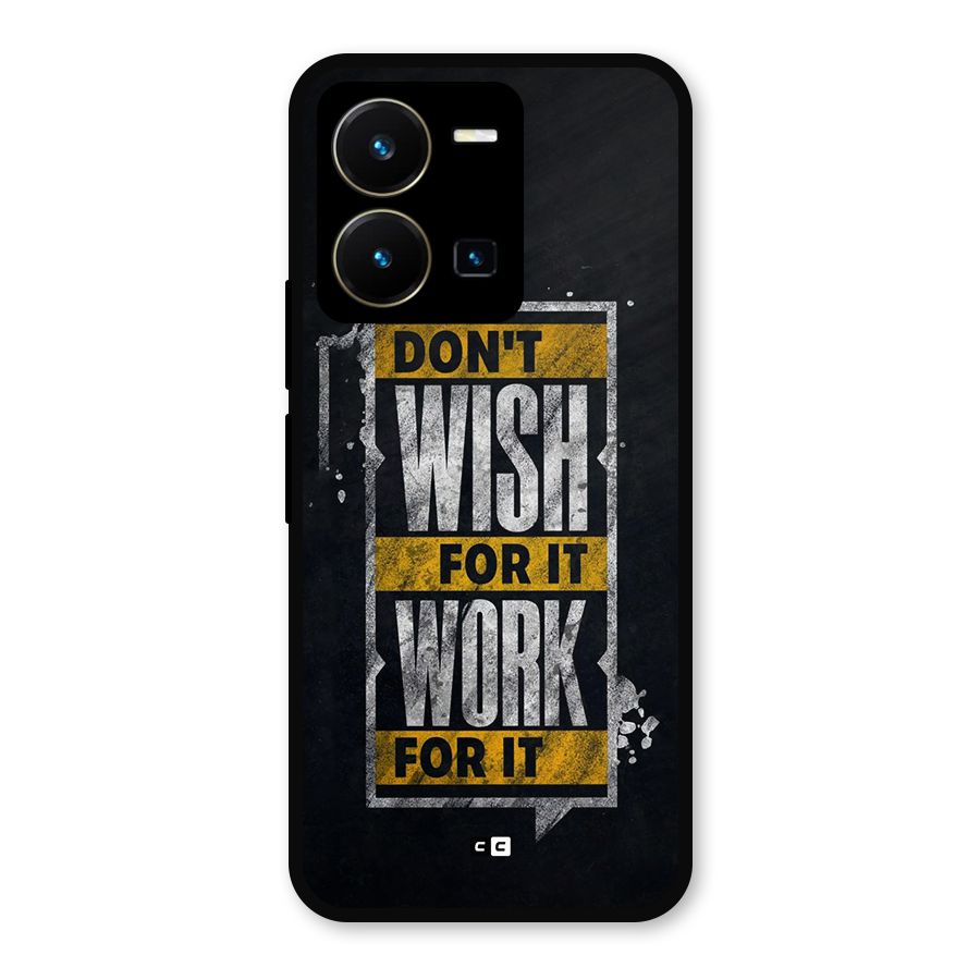 Wish Work Metal Back Case for Vivo Y35