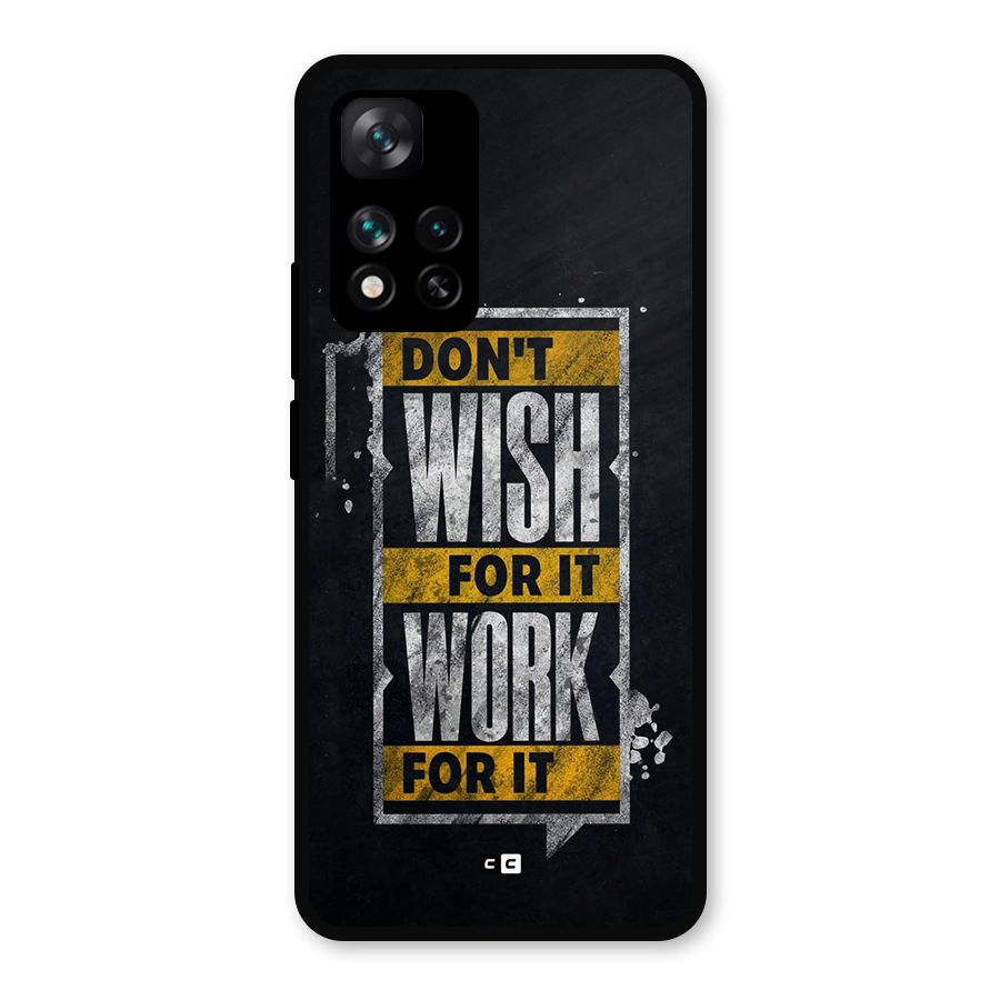 Wish Work Metal Back Case for Xiaomi 11i Hypercharge 5G