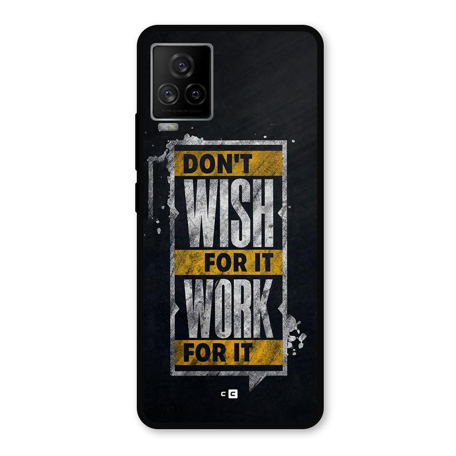 Wish Work Metal Back Case for iQOO 7 Legend 5G
