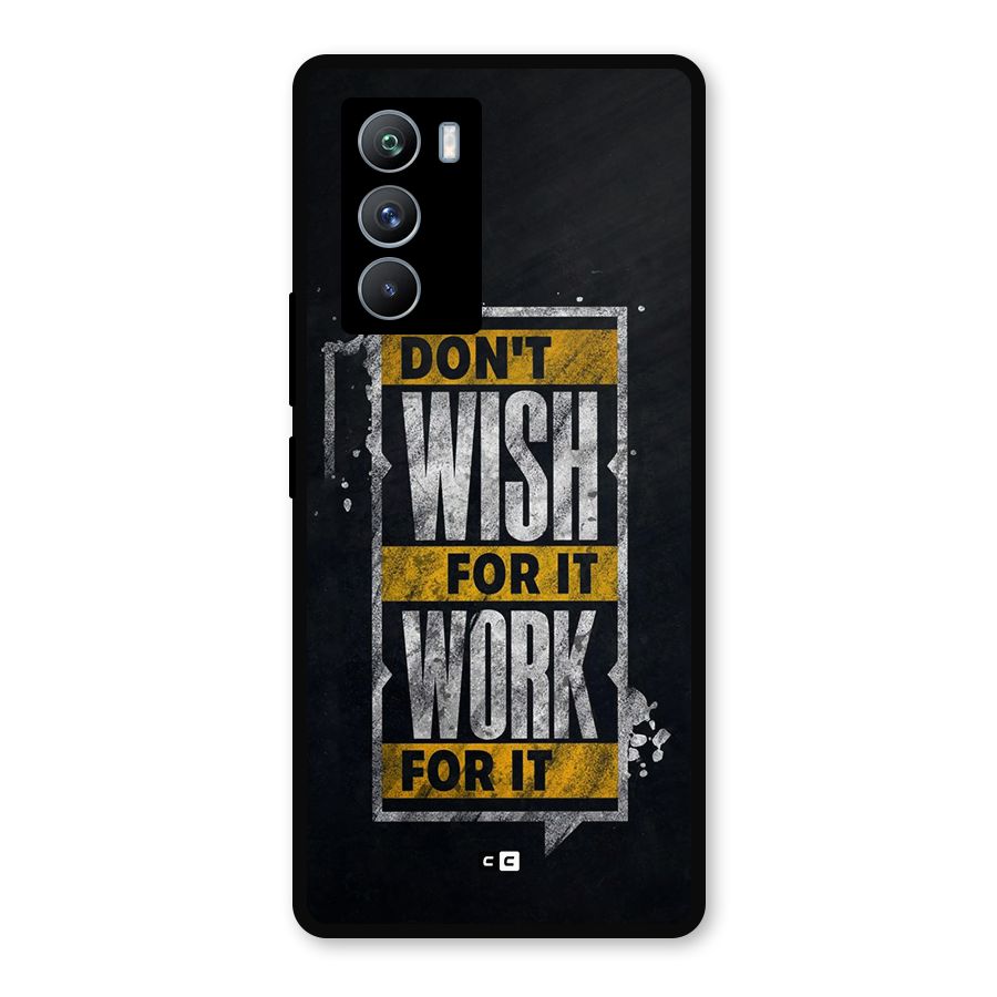 Wish Work Metal Back Case for iQOO 9 SE