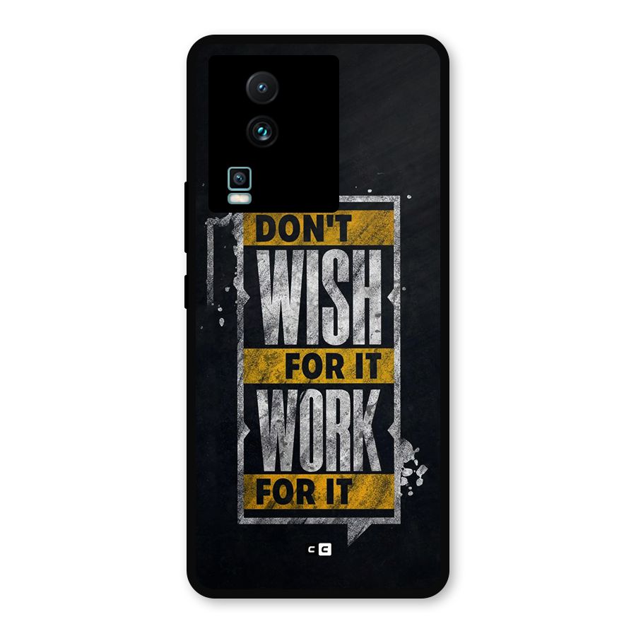Wish Work Metal Back Case for iQOO Neo 7