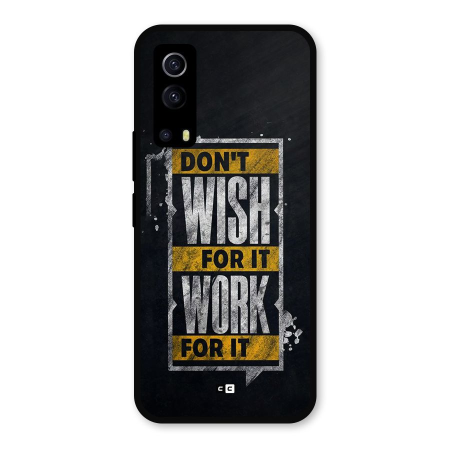 Wish Work Metal Back Case for iQOO Z3