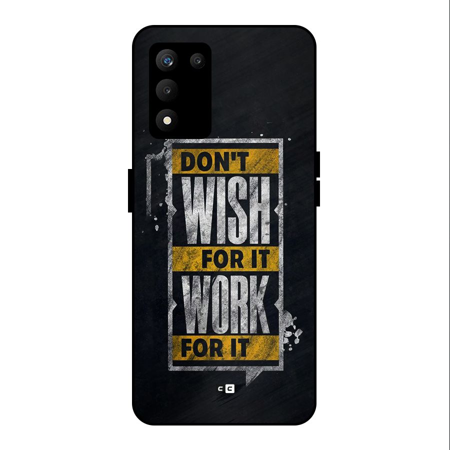 Wish Work Metal Back Case for realme 9 5G SE