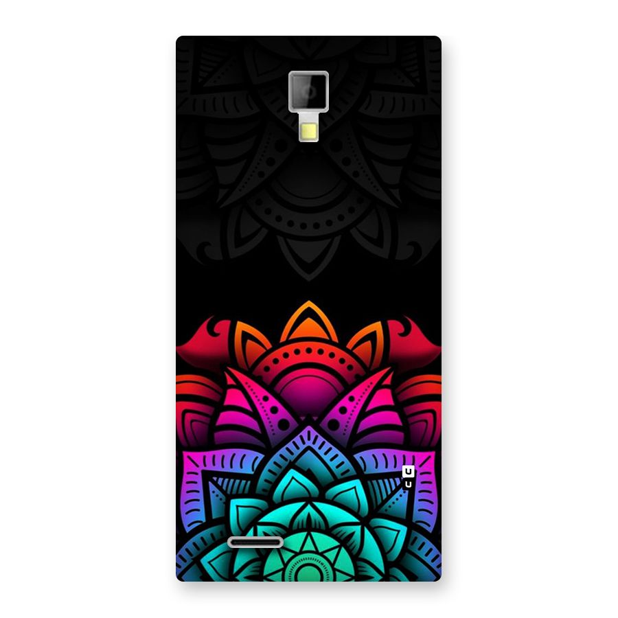 Wonderful Floral Back Case for Canvas Xpress A99