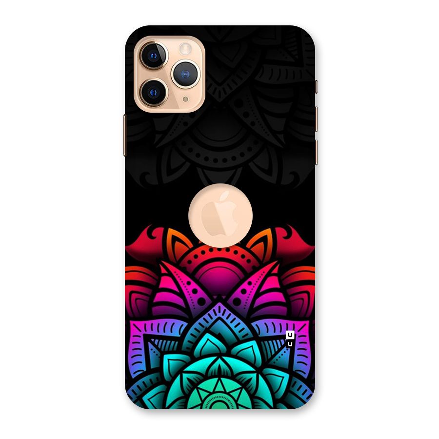 Wonderful Floral Back Case for iPhone 11 Pro Max Logo Cut