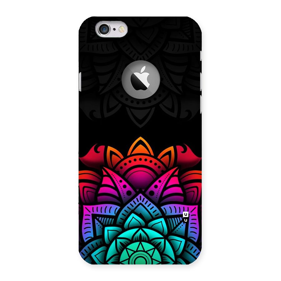 Wonderful Floral Back Case for iPhone 6 Logo Cut