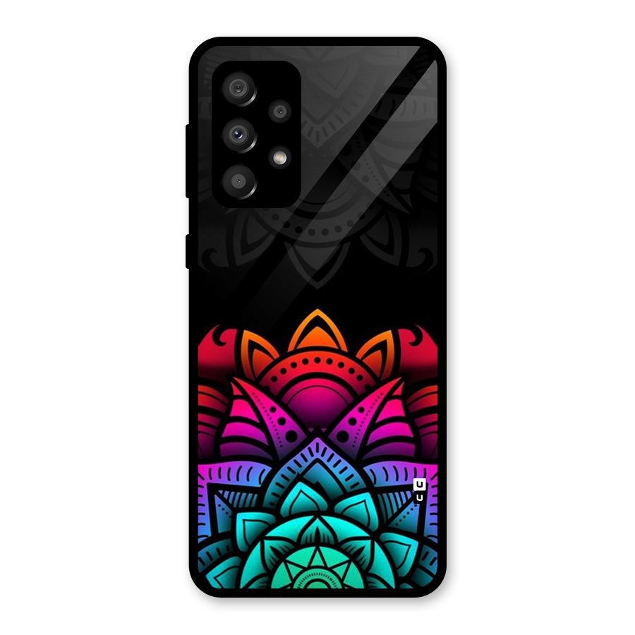 Wonderful Floral Glass Back Case for Galaxy A32