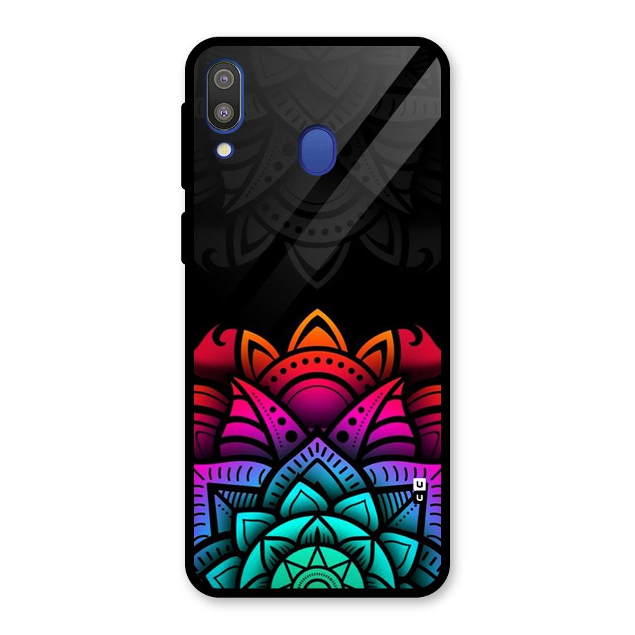 Wonderful Floral Glass Back Case for Galaxy M20