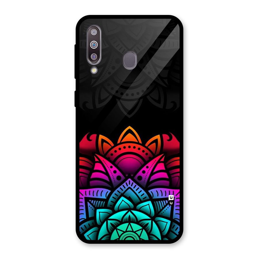 Wonderful Floral Glass Back Case for Galaxy M30