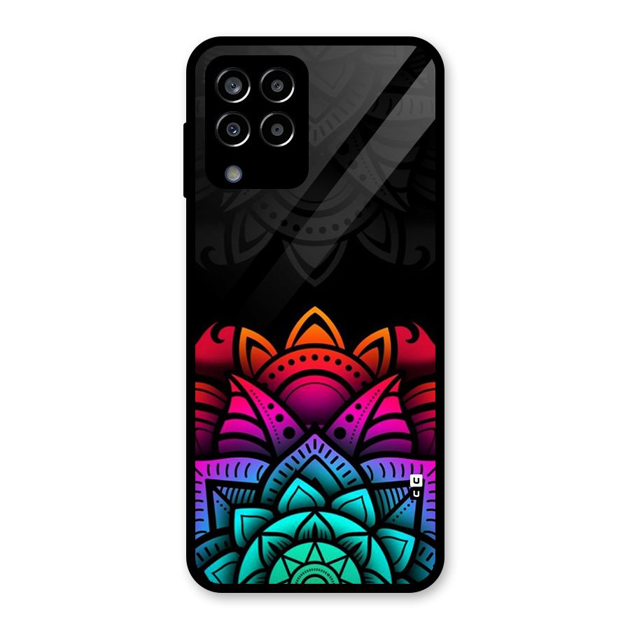 Wonderful Floral Glass Back Case for Galaxy M33