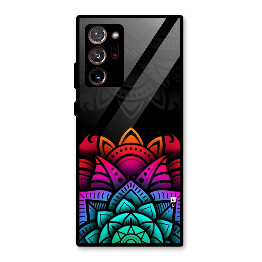 Wonderful Floral Glass Back Case for Galaxy Note 20 Ultra