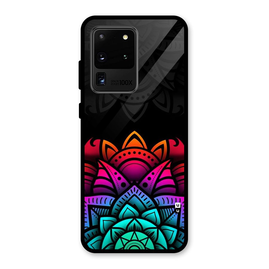 Wonderful Floral Glass Back Case for Galaxy S20 Ultra