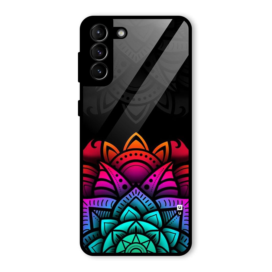 Wonderful Floral Glass Back Case for Galaxy S21 Plus
