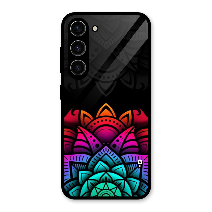 Wonderful Floral Glass Back Case for Galaxy S23