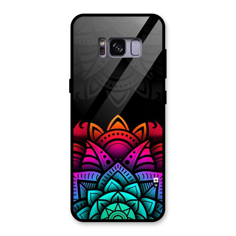 Wonderful Floral Glass Back Case for Galaxy S8