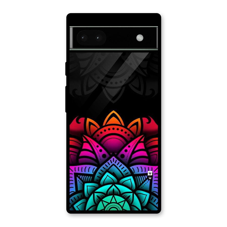 Wonderful Floral Glass Back Case for Google Pixel 6a