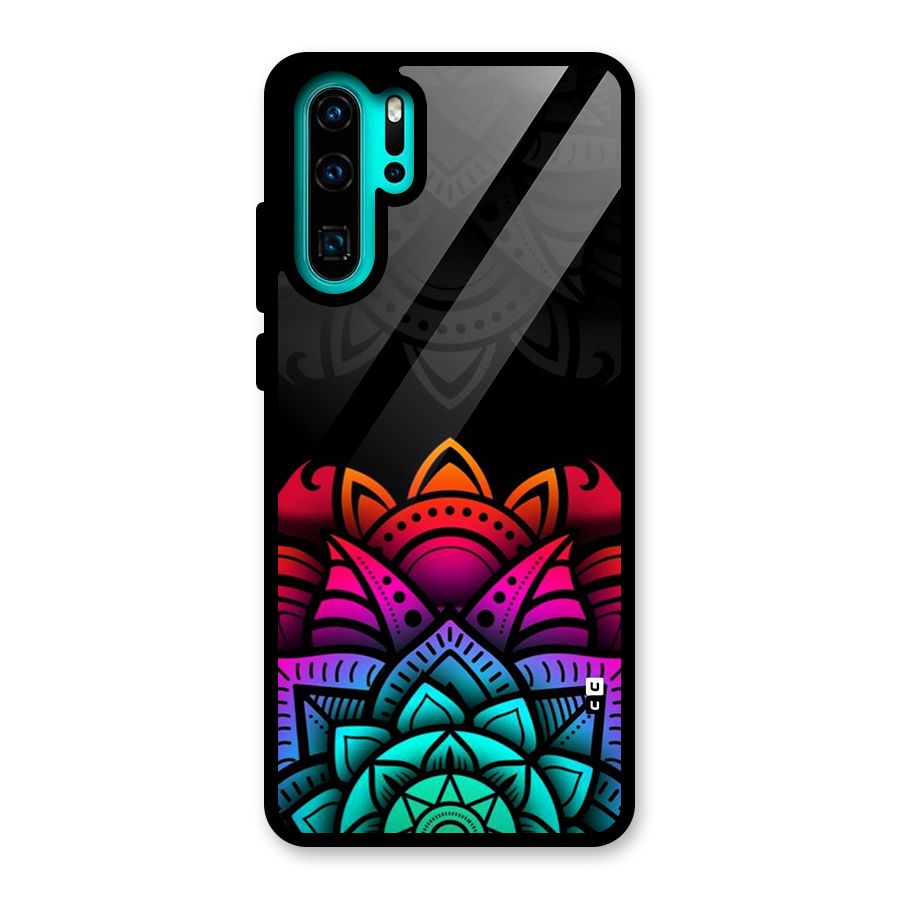 Wonderful Floral Glass Back Case for Huawei P30 Pro
