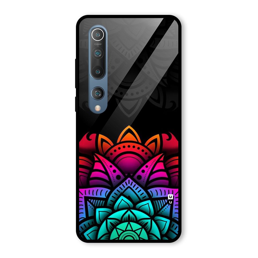 Wonderful Floral Glass Back Case for Mi 10