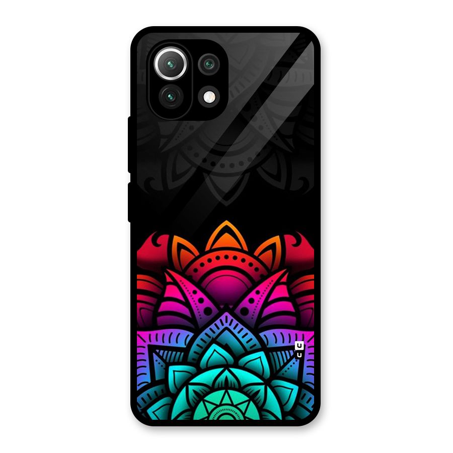 Wonderful Floral Glass Back Case for Mi 11 Lite NE 5G