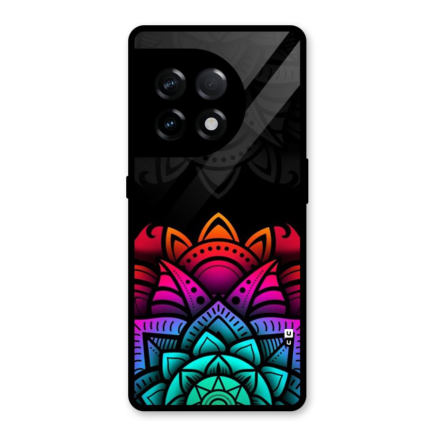 Wonderful Floral Glass Back Case for OnePlus 11R