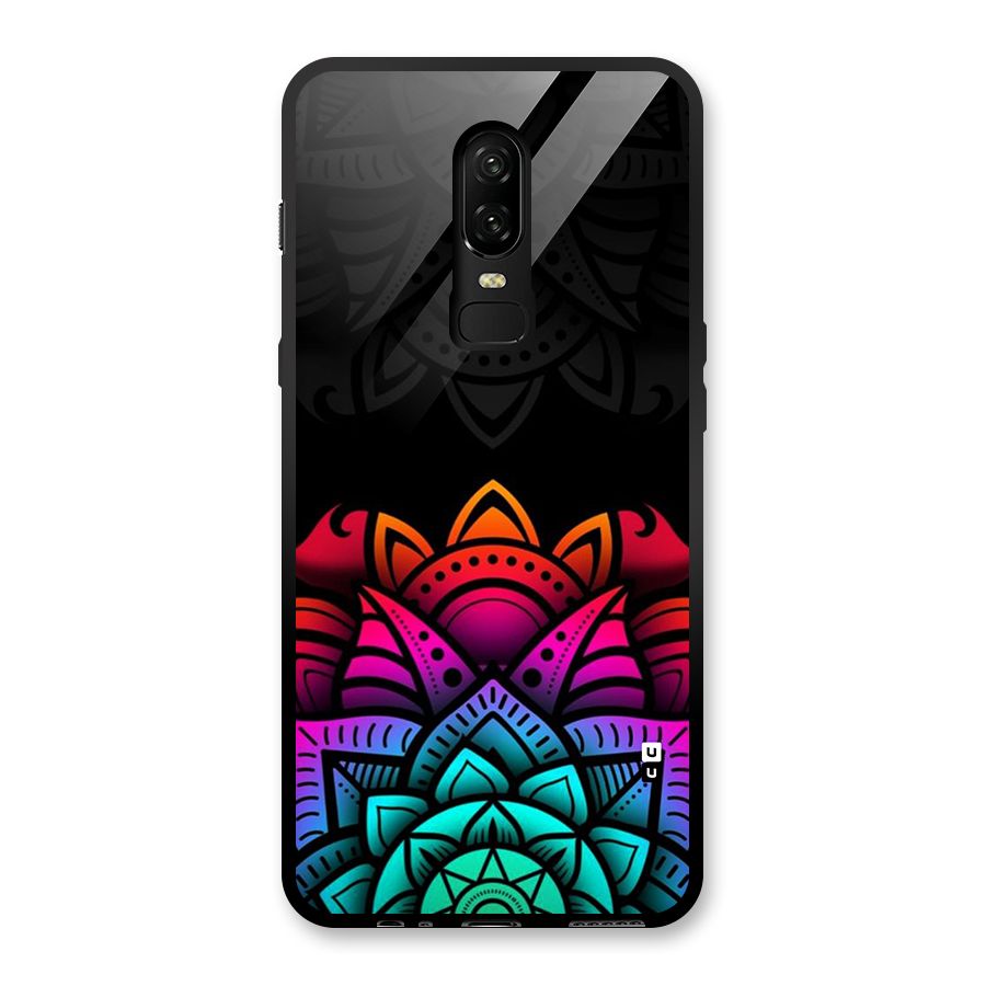 Wonderful Floral Glass Back Case for OnePlus 6