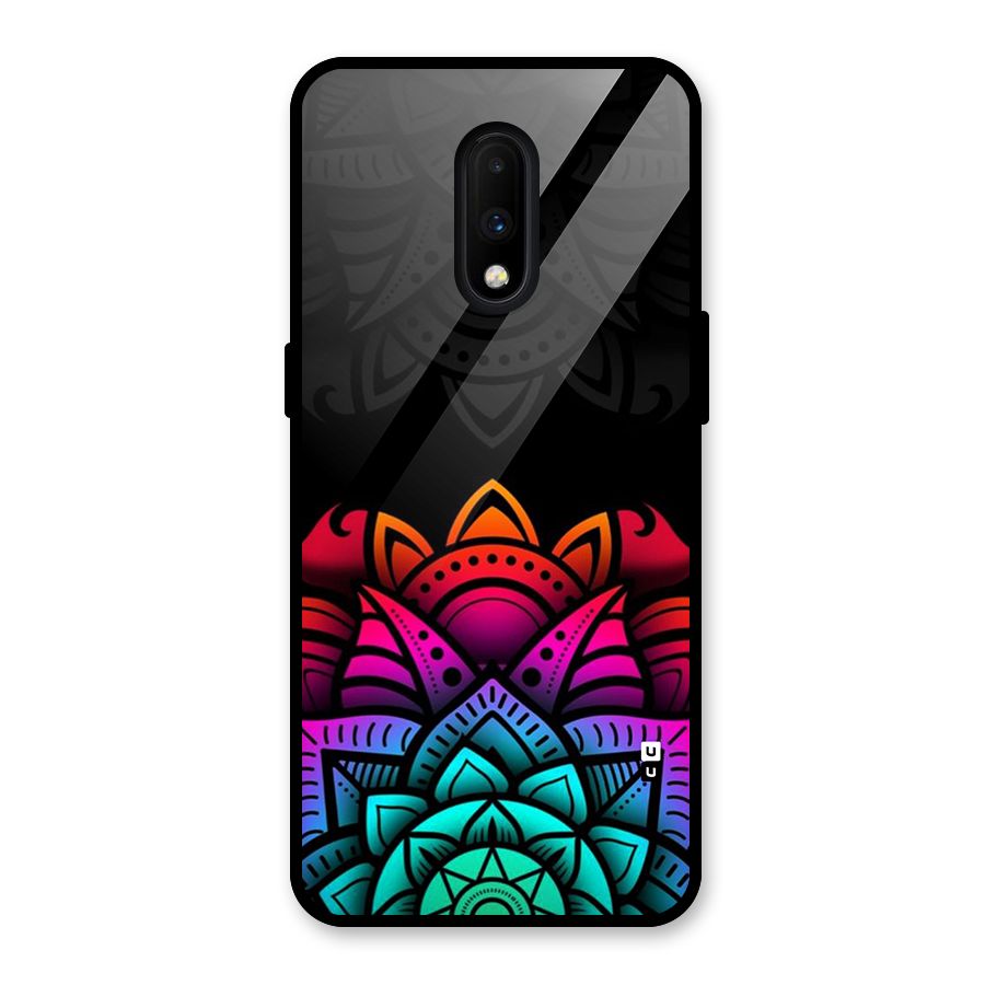 Wonderful Floral Glass Back Case for OnePlus 7