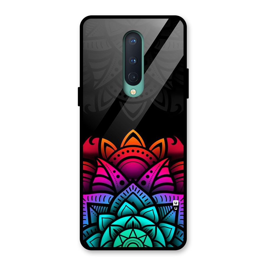 Wonderful Floral Glass Back Case for OnePlus 8