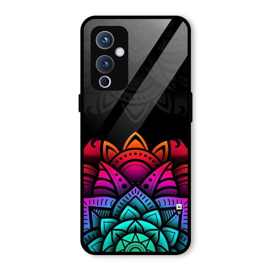 Wonderful Floral Glass Back Case for OnePlus 9