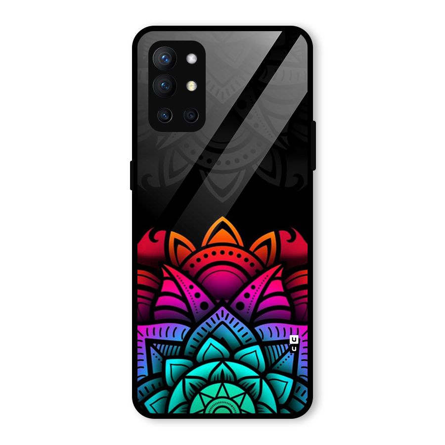 Wonderful Floral Glass Back Case for OnePlus 9R